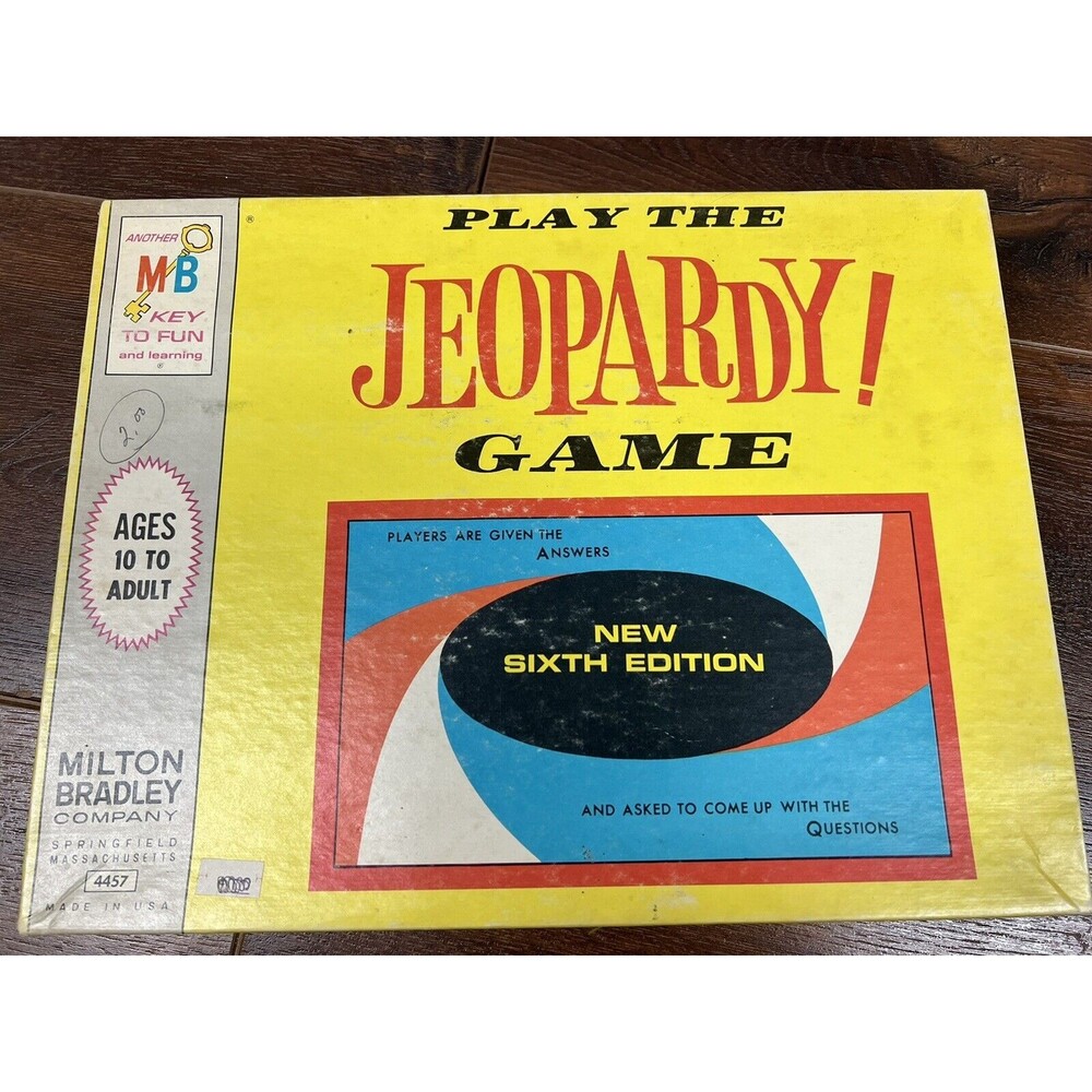 Milton Bradley Vintage Jeopardy Board Game Sixth Edition!